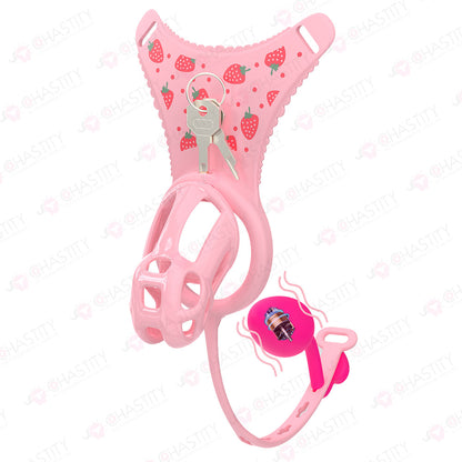 Male Chastity Erotica Thong with Remote-Controlled Anal Plug