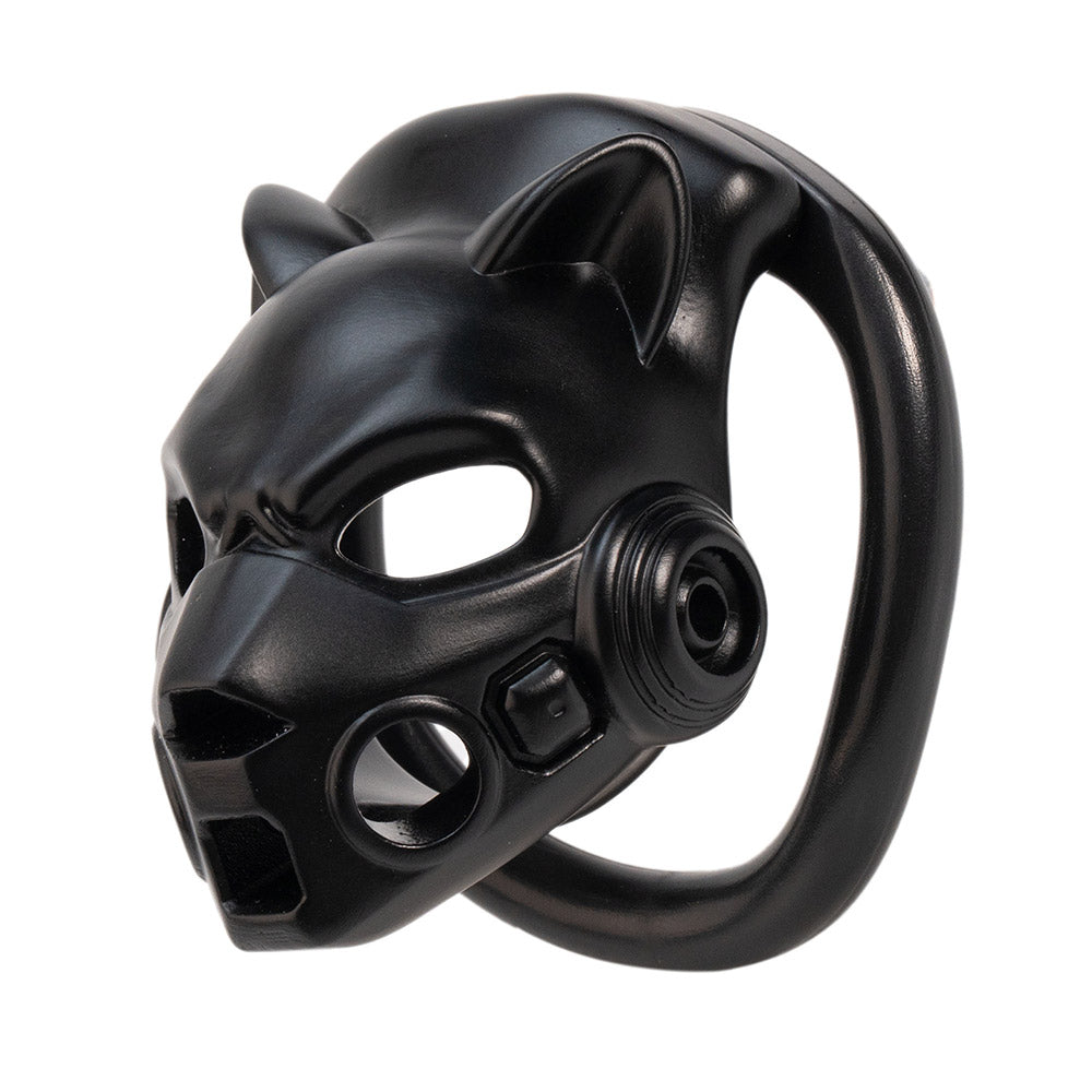 Mecha Shadow Panther Chastity Cage