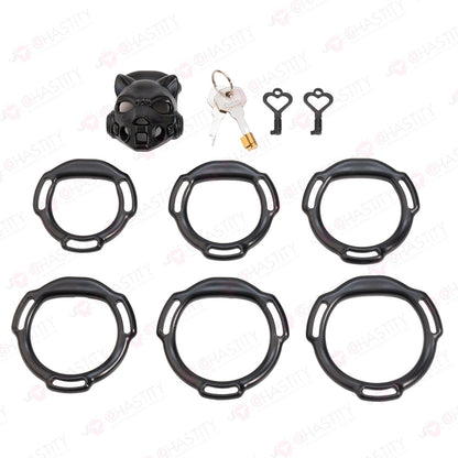 Mecha Shadow Panther Chastity Cage