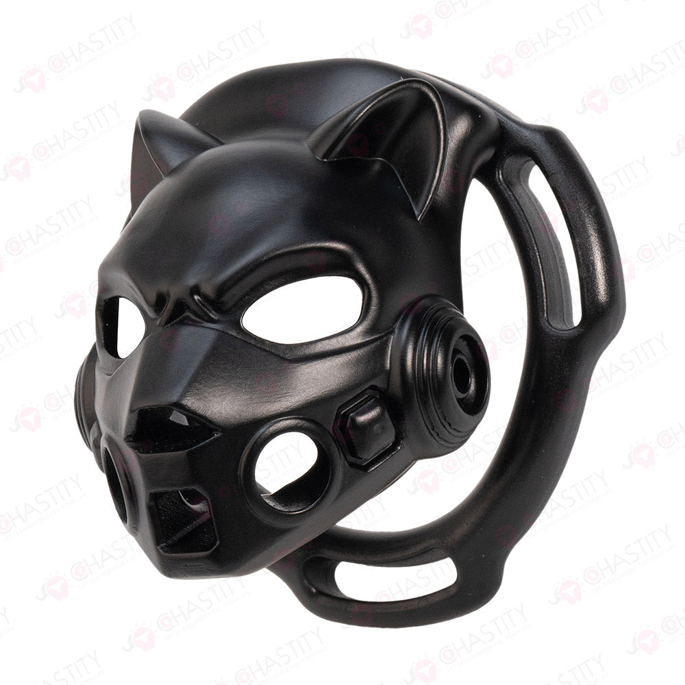 Mecha Shadow Panther Chastity Cage
