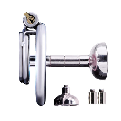 Metal Assembly Infinitely Extendable Chastity Cage (Flat & Inverted)