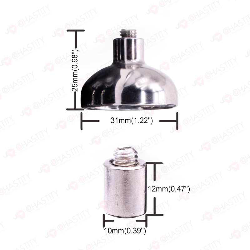 Metal Assembly Infinitely Extendable Chastity Cage (Flat & Inverted)