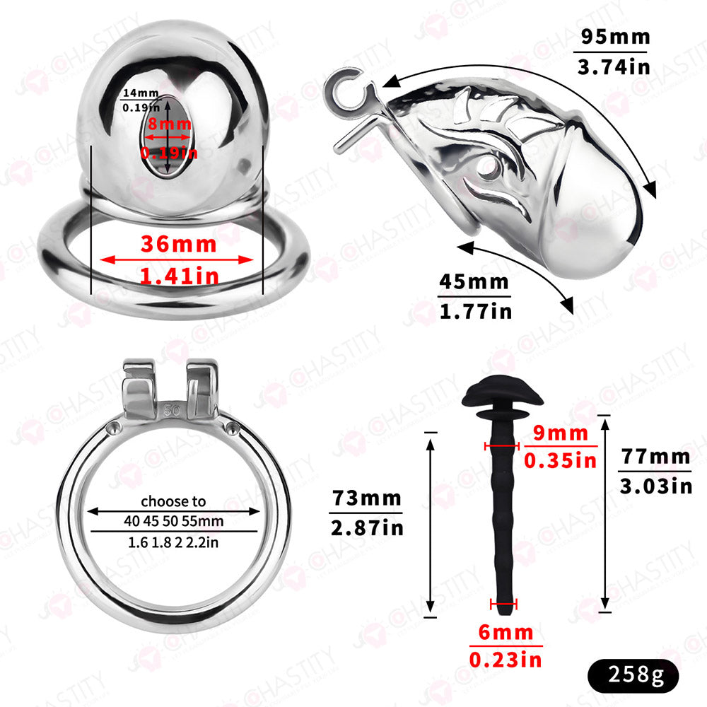 Metal Chastity Dick Bondage Cage