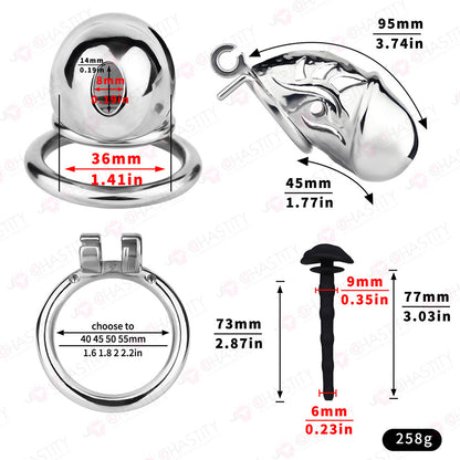 Metal Chastity Dick Bondage Cage