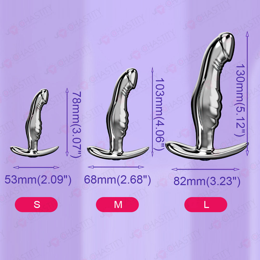 Metal Dildo Butt Plug