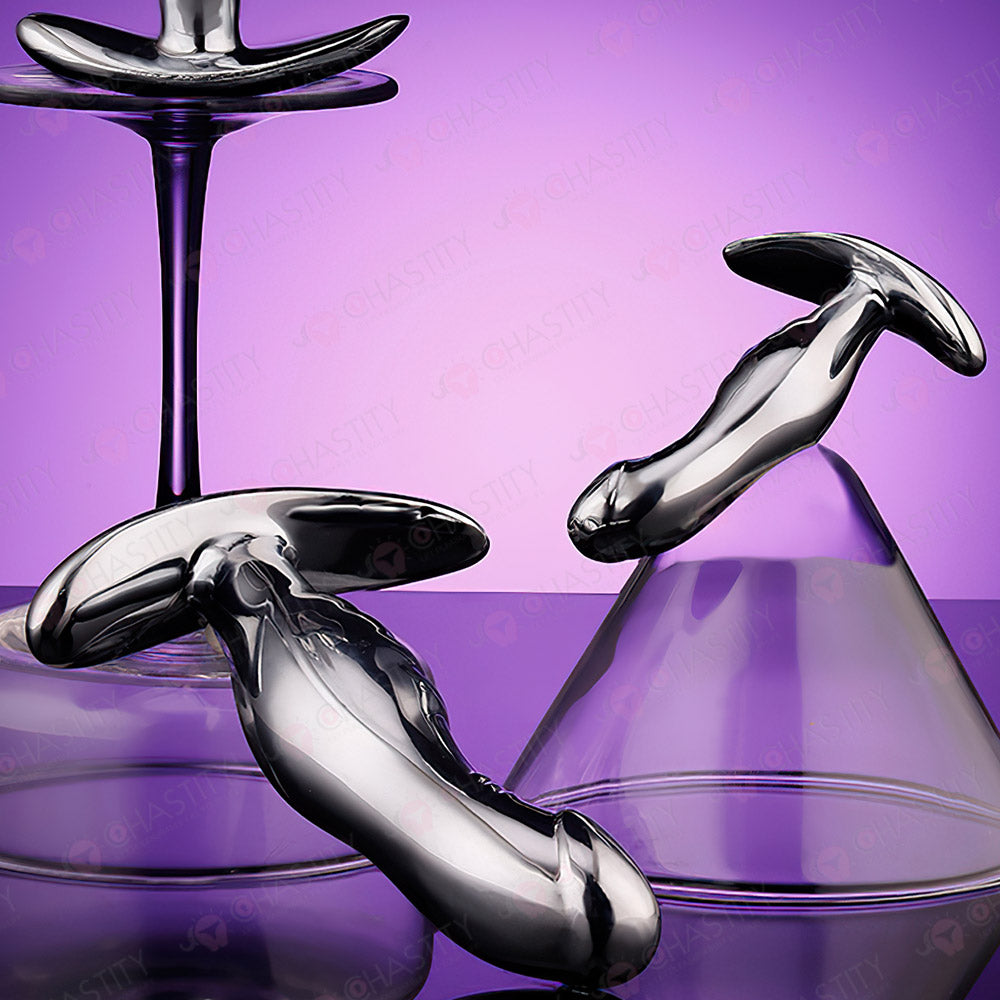 Metal Dildo Butt Plug