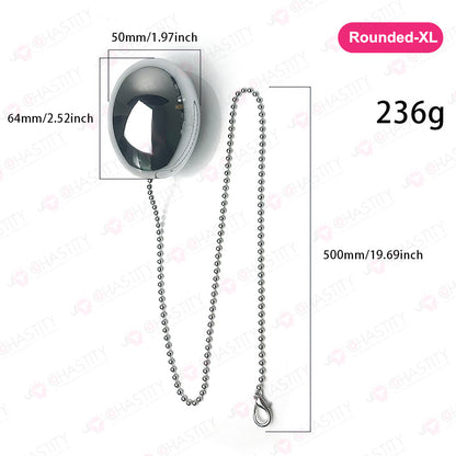 Metal Egg Anal Plug With Chain