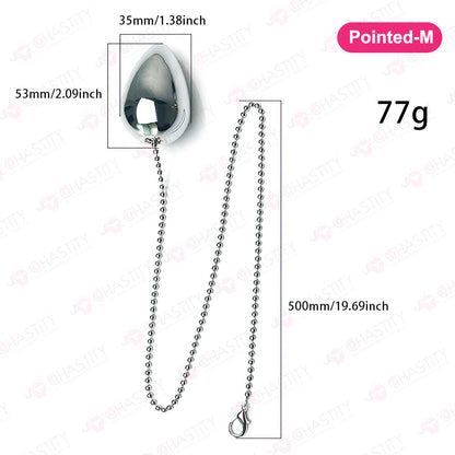 Metal Egg Anal Plug With Chain