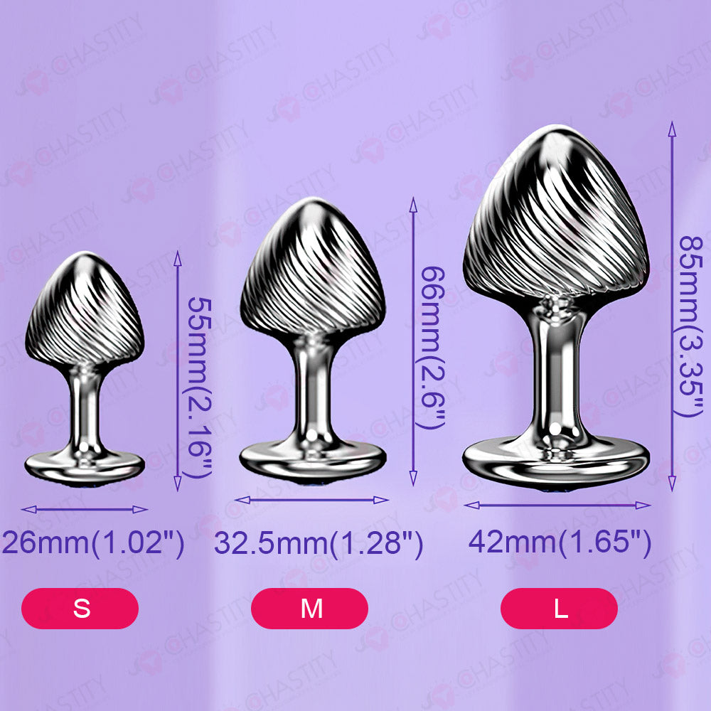Metal Mushroom Butt Plug MChastity Metal Mushroom Butt Plug MChastity
