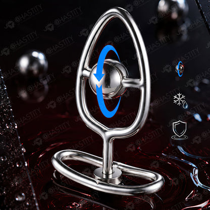 Metal Rotating Bead Butt Plug