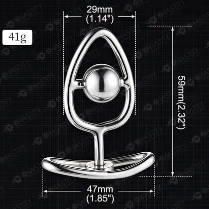 Metal Rotating Bead Butt Plug
