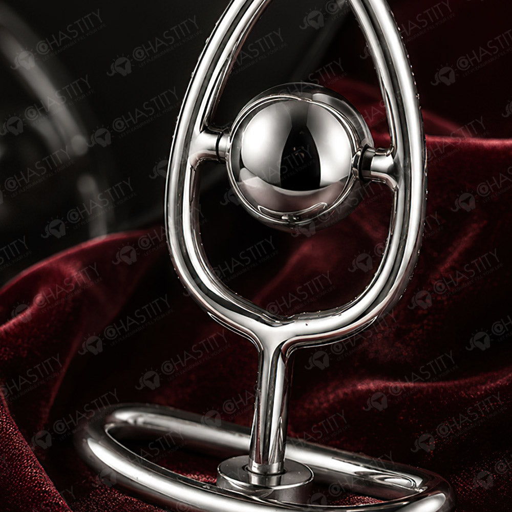 Metal Rotating Bead Butt Plug