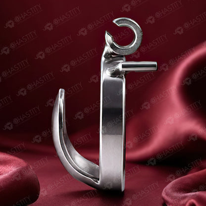 Metal Shield Tongue Chastity Cage (3 Rings)