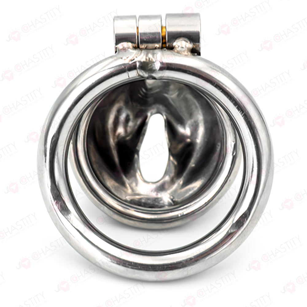 Metal Sissy Labia Cock Cage
