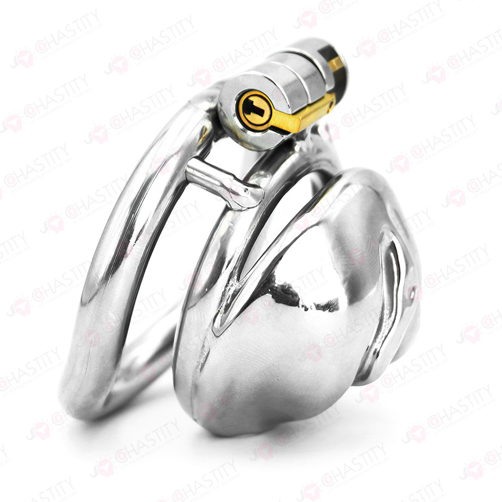 Metal Sissy Labia Cock Cage