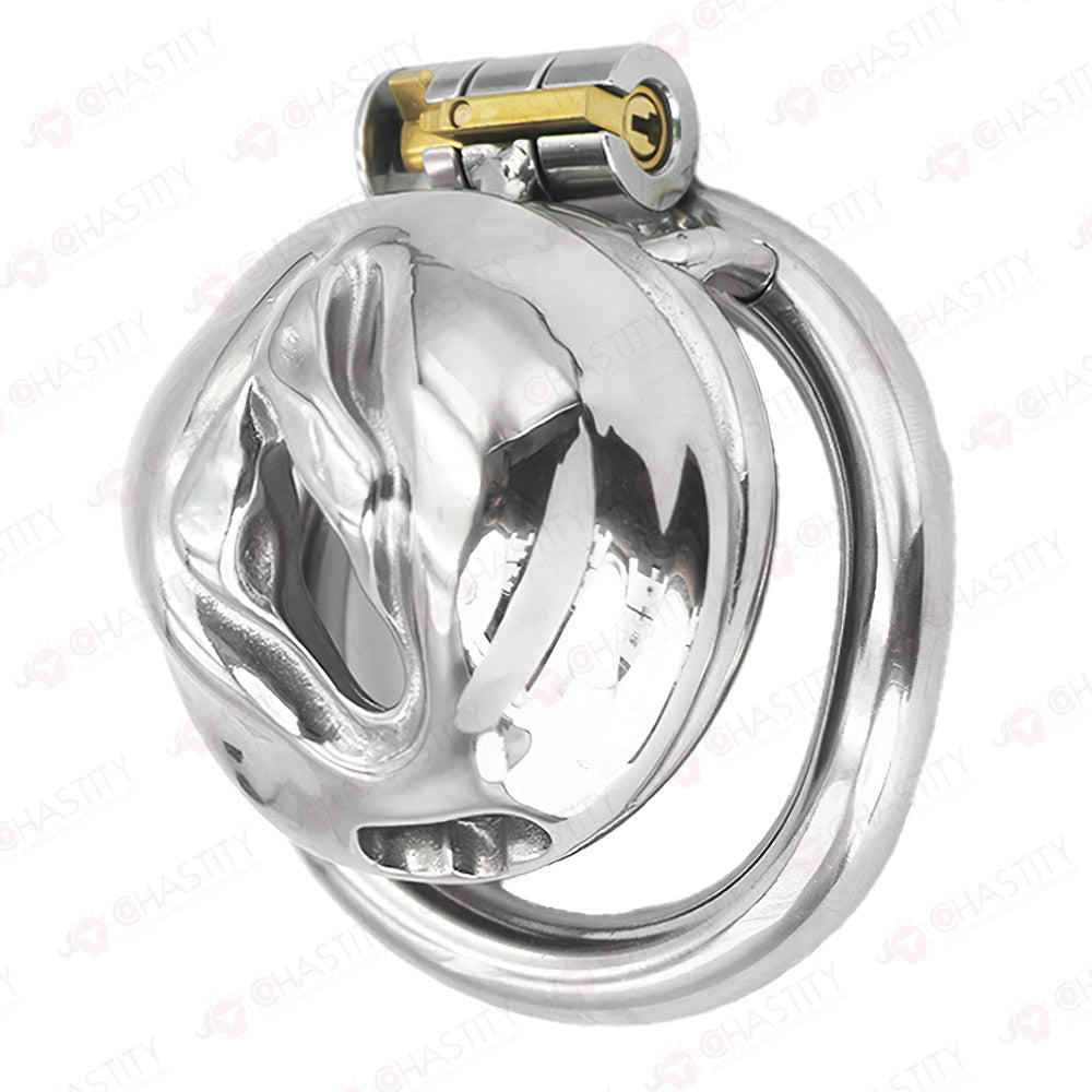 Metal Sissy Labia Cock Cage