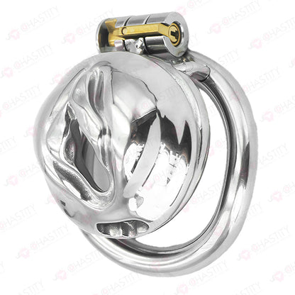 Metal Sissy Labia Cock Cage