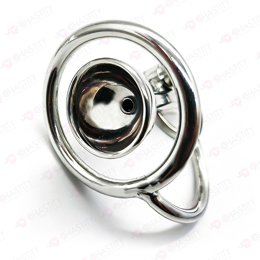 Metal Trumpet Inversion Chastity Cage