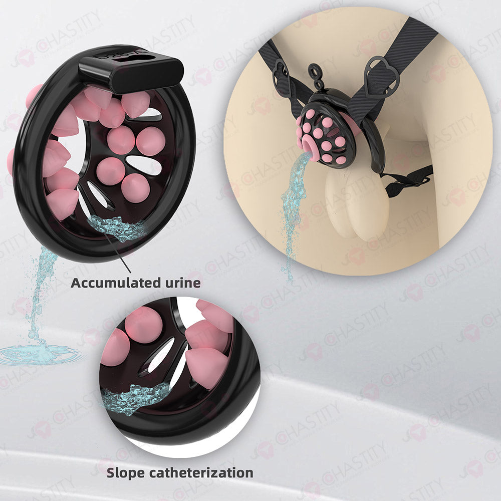 Micro Male Chastity With Removable Soft Spikes