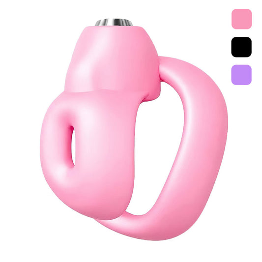 Miniature Chastity Cage with Top-Button Lock