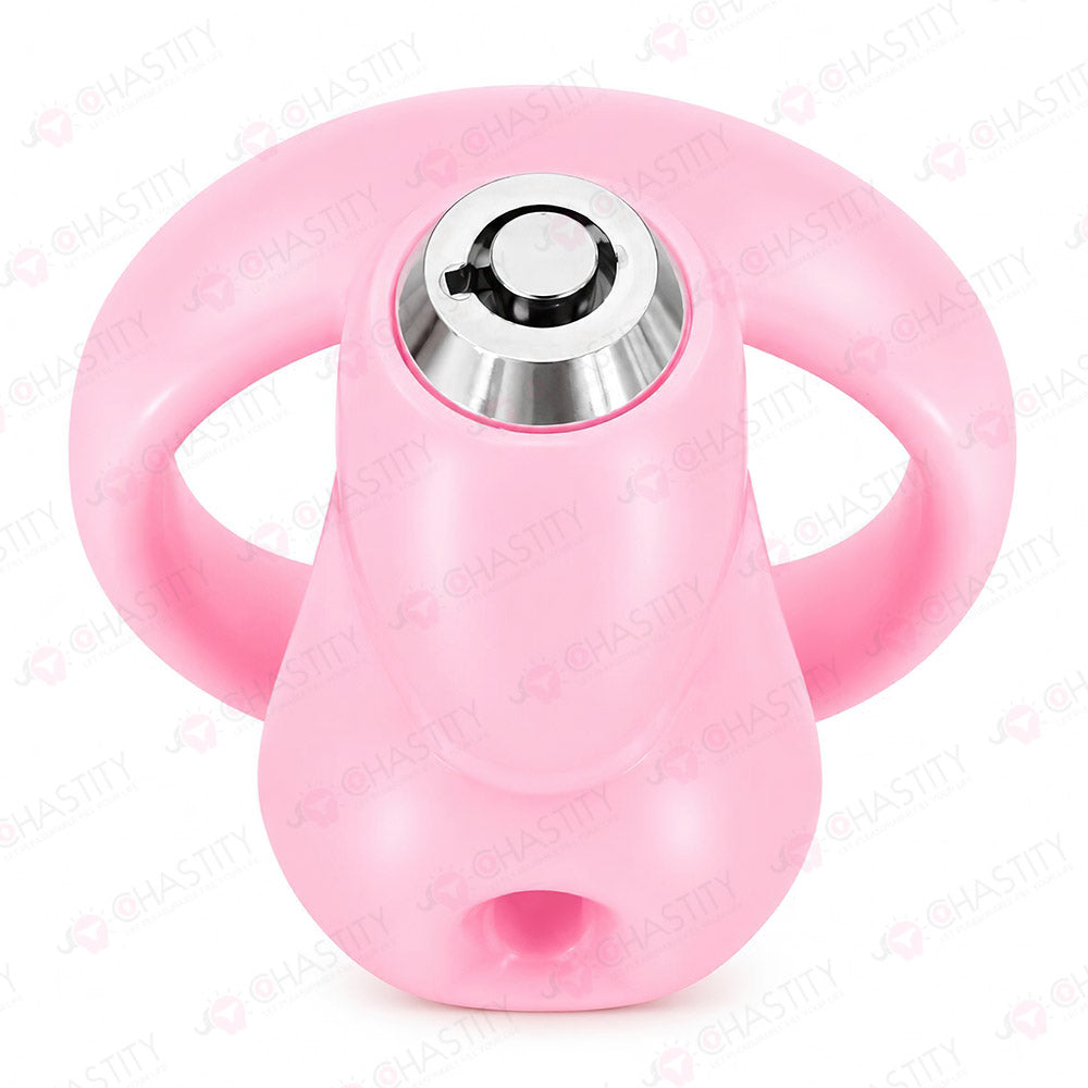 Miniature Chastity Cage with Top-Button Lock