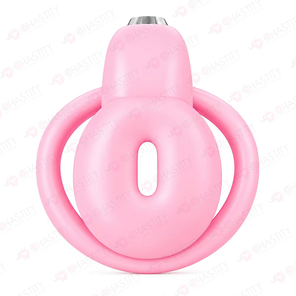 Miniature Chastity Cage with Top-Button Lock