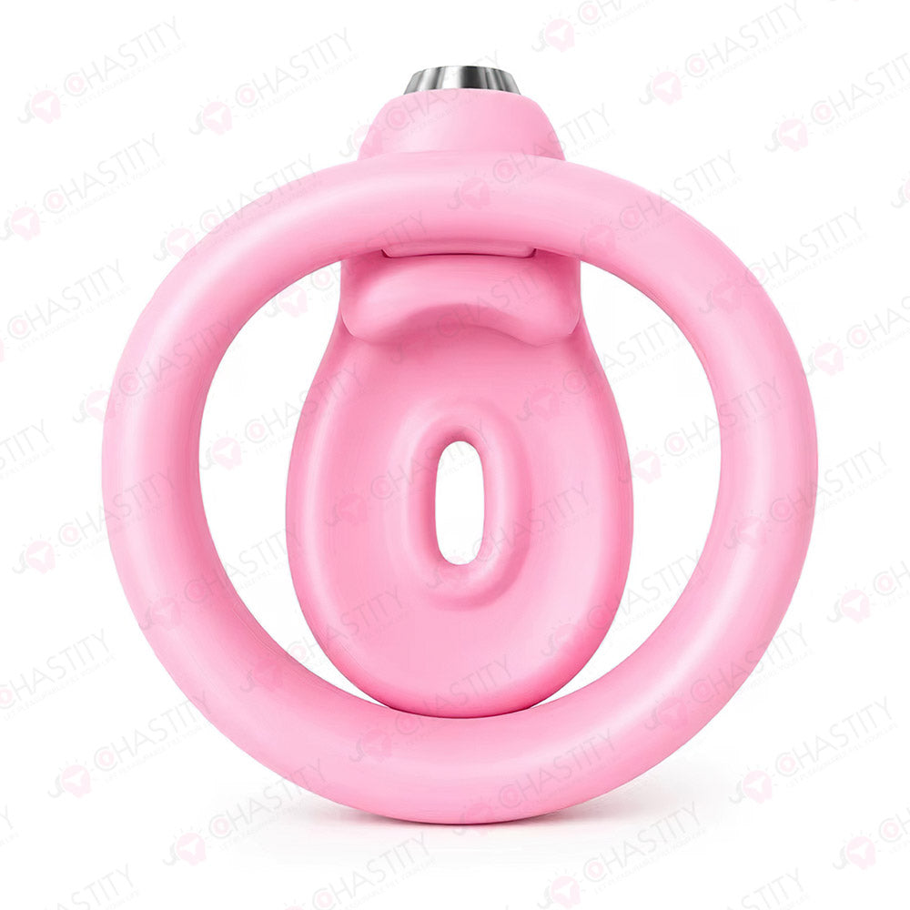Miniature Chastity Cage with Top-Button Lock