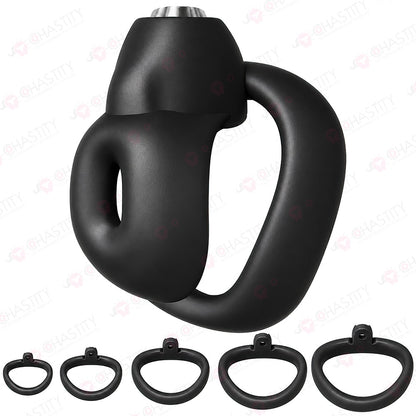 Miniature Chastity Cage with Top-Button Lock
