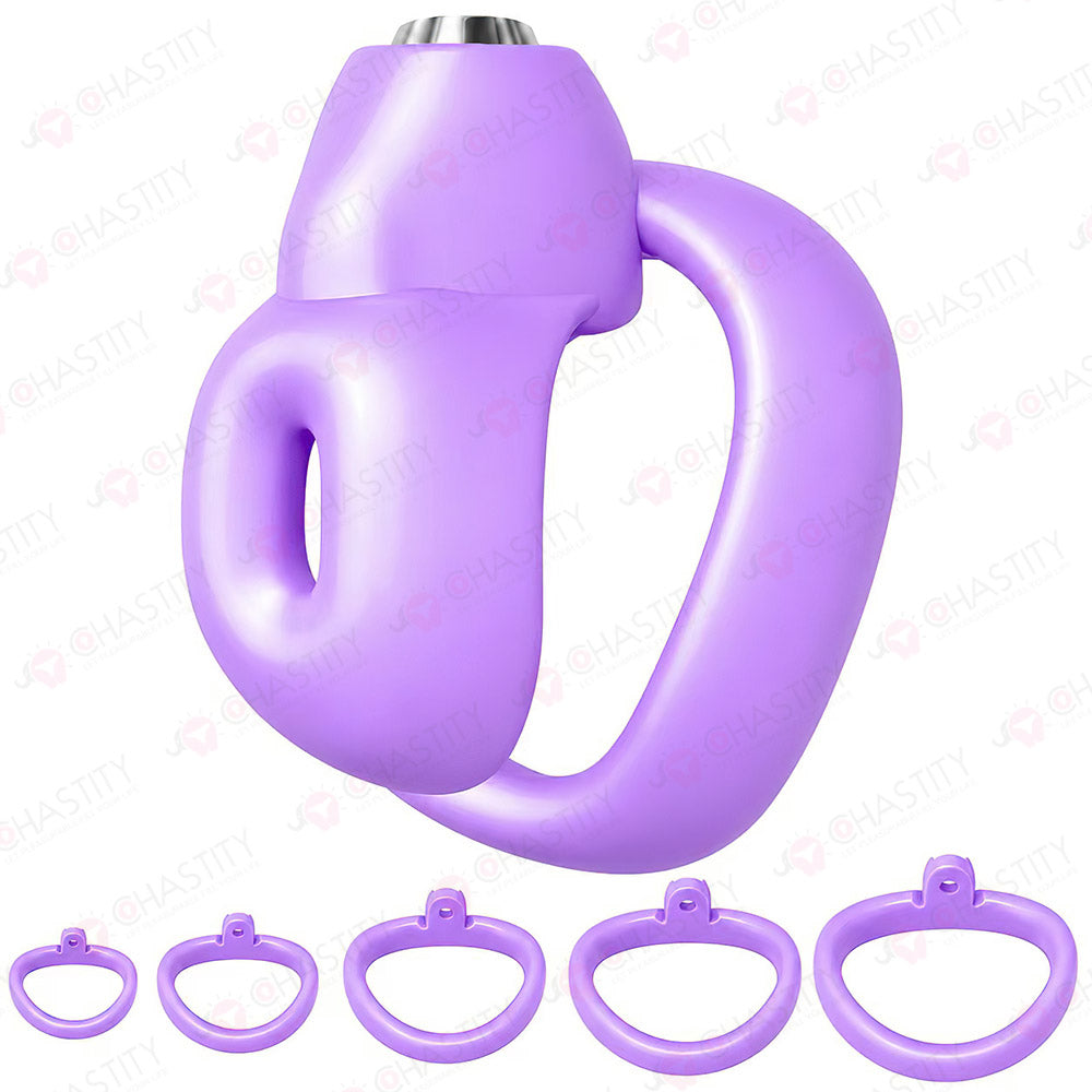 Miniature Chastity Cage with Top-Button Lock
