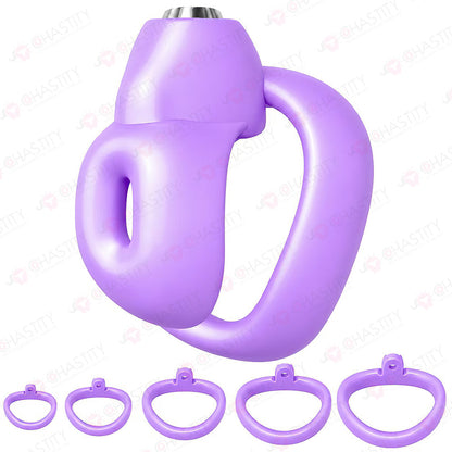 Miniature Chastity Cage with Top-Button Lock