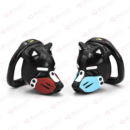 Multicolor Dog Slave Submissive Male Chastity