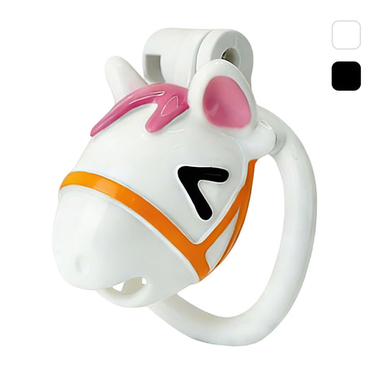 Multicolor Painting Horse Chastity Cage