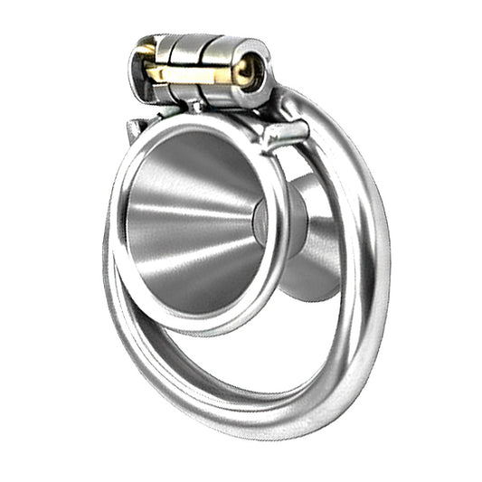 Negative Metal Funnel Chastity Cage