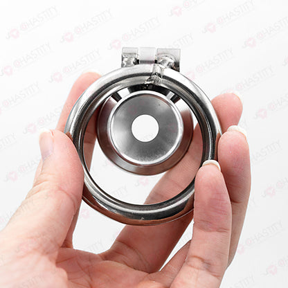 Negative Metal Funnel Chastity Cage
