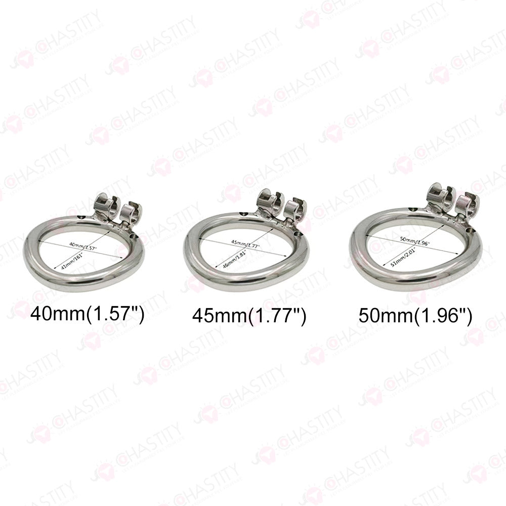 Negative Metal Funnel Chastity Cage