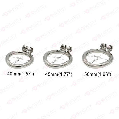 Negative Metal Funnel Chastity Cage