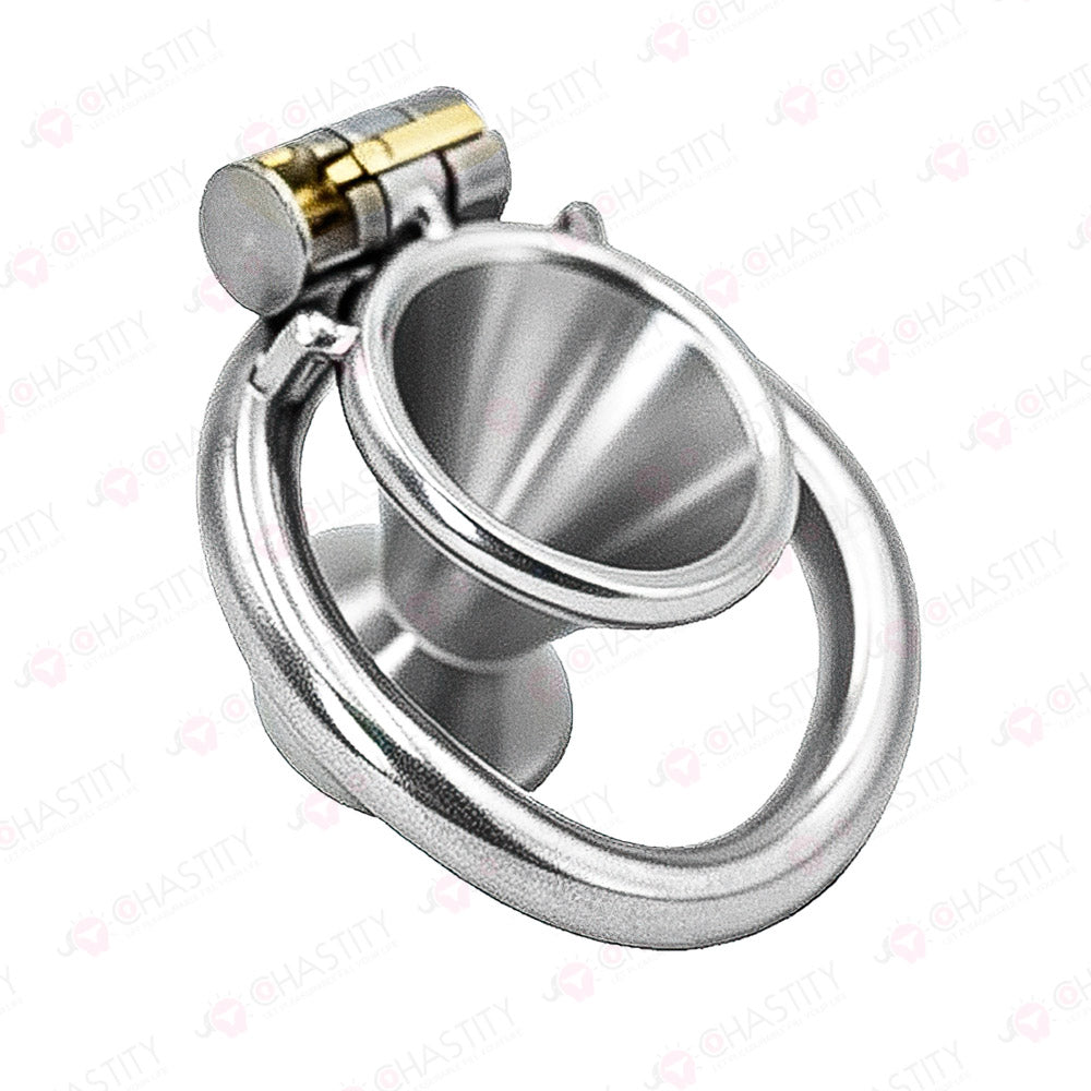 Negative Metal Funnel Chastity Cage