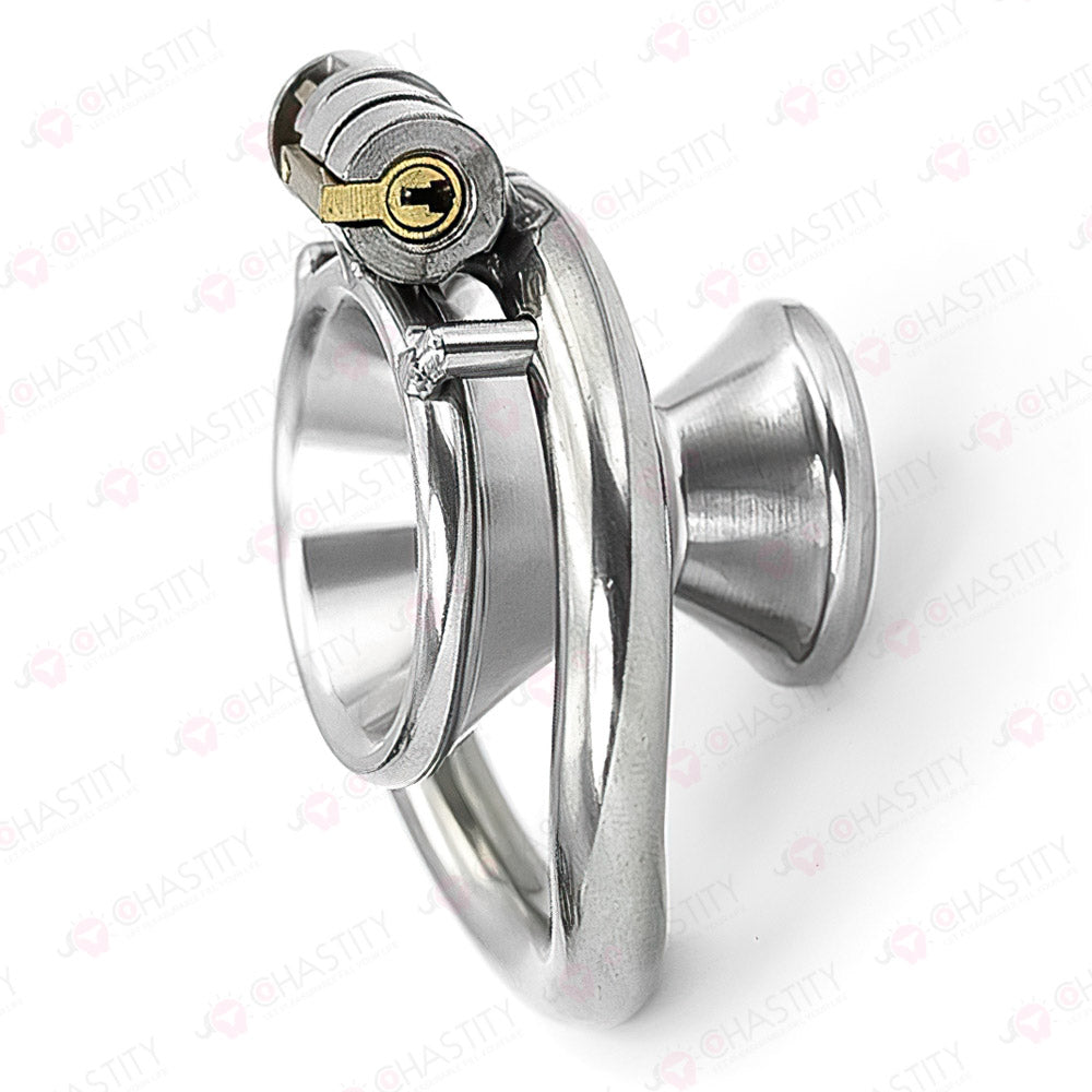 Negative Metal Funnel Chastity Cage