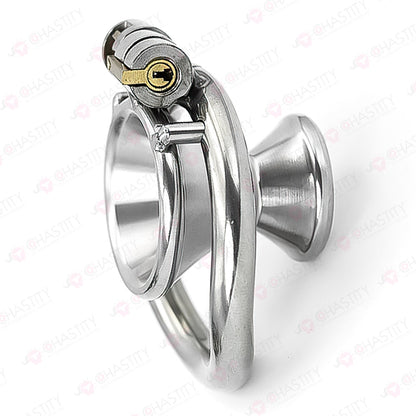 Negative Metal Funnel Chastity Cage