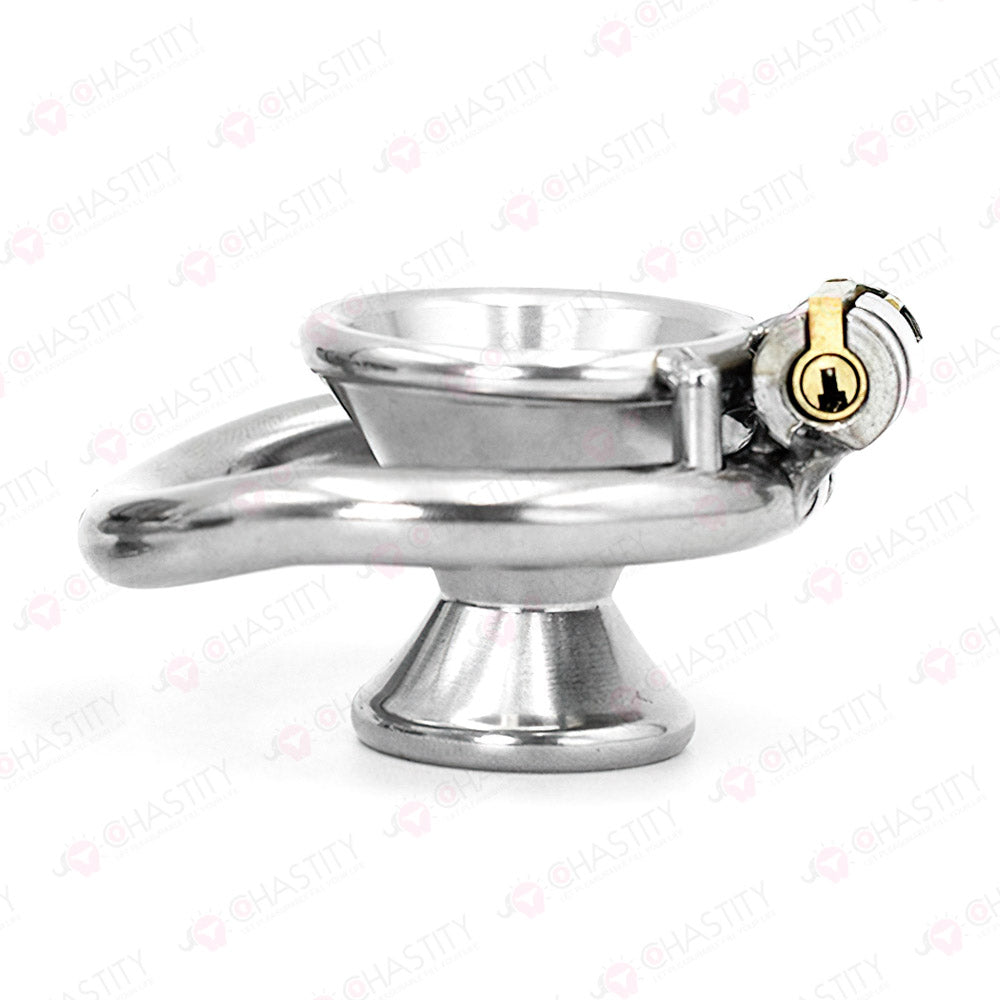 Negative Metal Funnel Chastity Cage