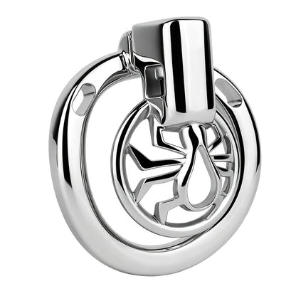 Night Silver Web Hunter Chastity Cage