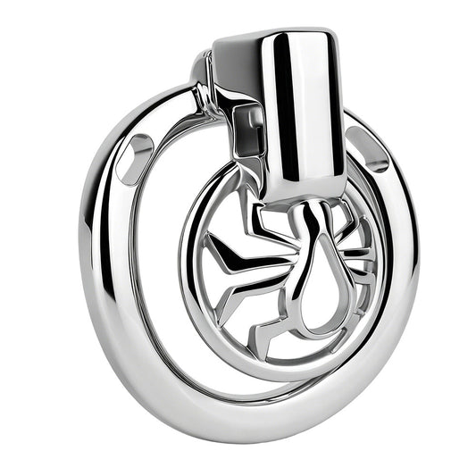 Night Silver Web Hunter Chastity Cage