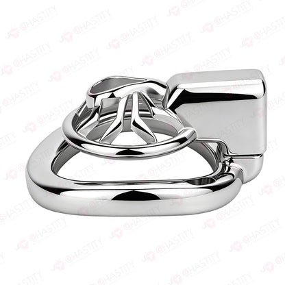 Night Silver Web Hunter Chastity Cage