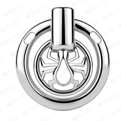 Night Silver Web Hunter Chastity Cage