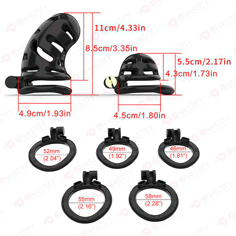Nub & Big Chastity Cage (Buy One Get One Free)