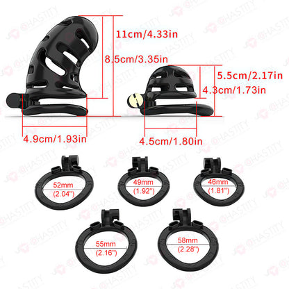 Nub & Big Chastity Cage (Buy One Get One Free)