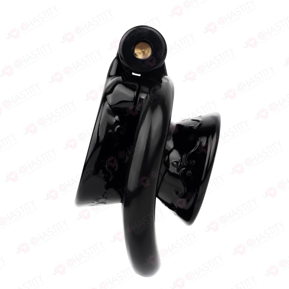 Opening Hourglass-Shaped Chastity Cup