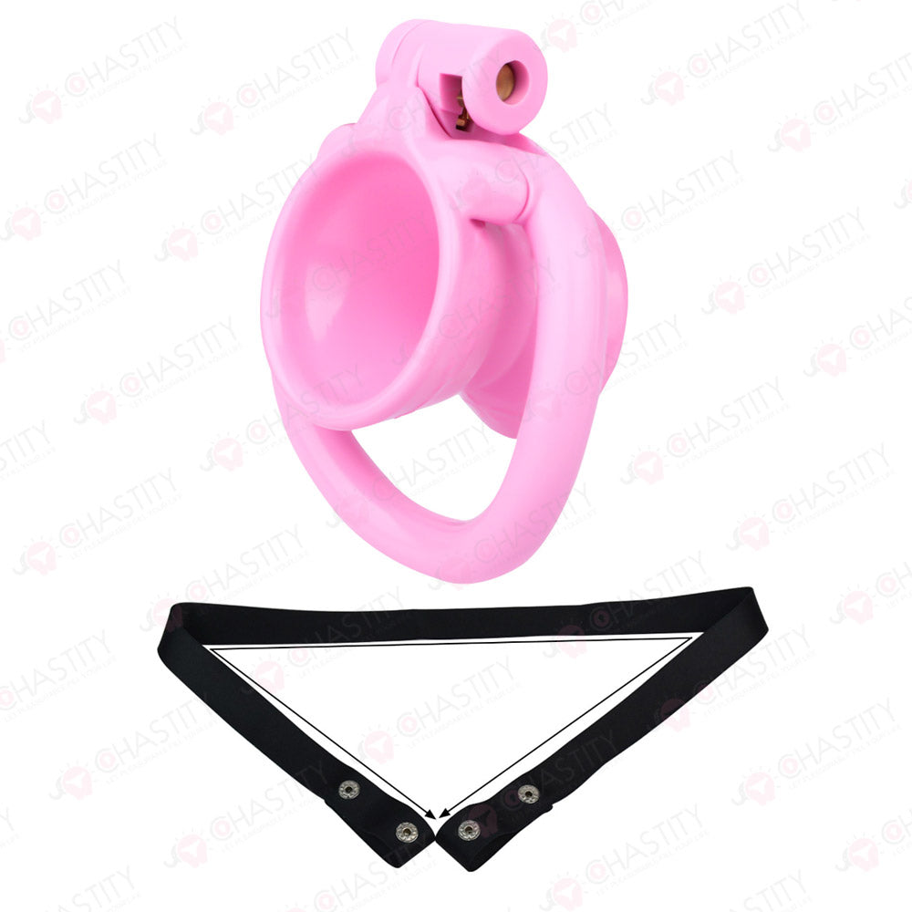 Opening Hourglass-Shaped Chastity Cup