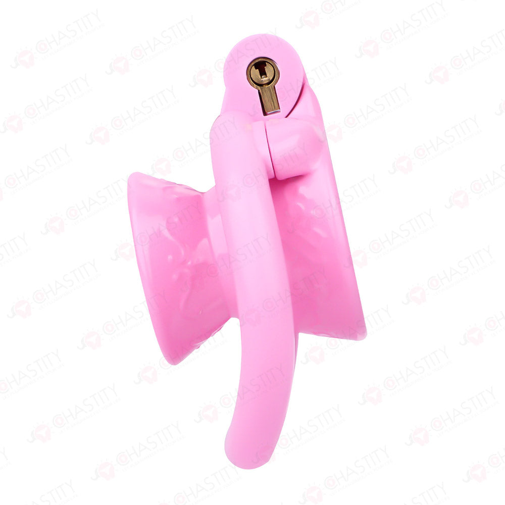 Opening Hourglass-Shaped Chastity Cup