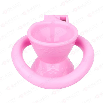 Opening Hourglass-Shaped Chastity Cup